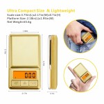 Mini balança de bolso 100g/0.01g, balança digital de grama com tampa, balança pequena de onça de viagem para alimentos, ervas, especiarias, ouro, joias