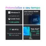 Notebook Positivo Vision C15M Intel Celeron N4500 4GB RAM 128GB eMMC 15" Full HD Windows 11 Intel Graphics 3002996