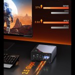 GMKtec K12 Gaming Mini PC AMD Ryzen 7 H 255 (atualizado 8745HS) Mini computadores desktop Radeon 780M WiFi 6E/BT5.2, USB-C, Barebone