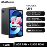 Versão global doogee u11 android 15 tablet 11 "ultra-claro 90hz display 16gb (4 +12) 128gb 8580mah bateria unisoc t606 octa-core