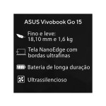Notebook ASUS Vivobook Go 15 E510KA-BR808WS 4GB RAM 128GB eMMC 15,6" Windows 11 Intel UHD Graphics 90NB0UJ5-M017U0
