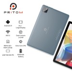 PRITOM TAB11 Android 14 Tablet 10 polegadas, 8 GB (4 + 4 Expansão) RAM + 128 GB ROM, Octa Core, 5G WiFi, com teclado, mouse, estojo