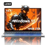 14.1 "portátil ultra fino 16gb ram 2tb ssd intel n3700 notebook gamer 1920*1080 display windows 11 pro escritório estudo computador pc