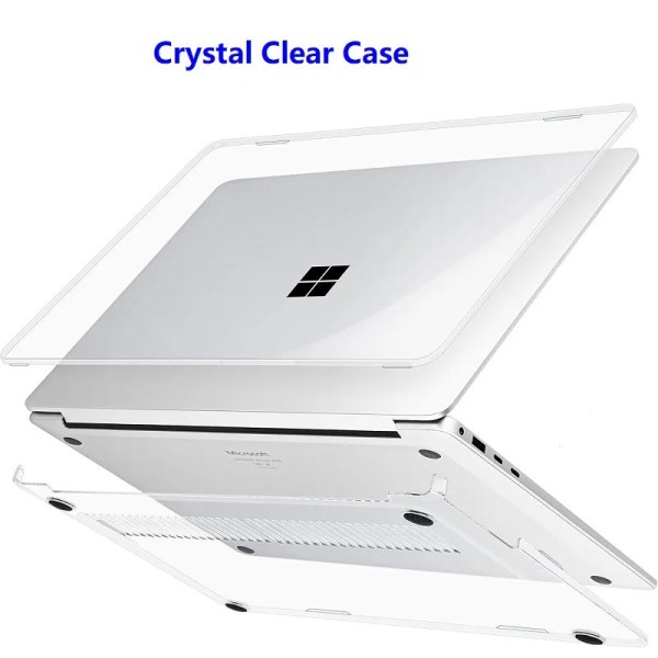 Capa transparente fosca para laptop microsoft surface 2 3 4 13.5 1867 1958 1950 7 13 15 13.8 capa de cristal laptop go 1 2 3 12.4 shell