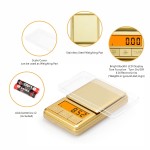 Mini balança de bolso 100g/0.01g, balança digital de grama com tampa, balança pequena de onça de viagem para alimentos, ervas, especiarias, ouro, joias