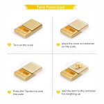 Mini balança de bolso 100g/0.01g, balança digital de grama com tampa, balança pequena de onça de viagem para alimentos, ervas, especiarias, ouro, joias