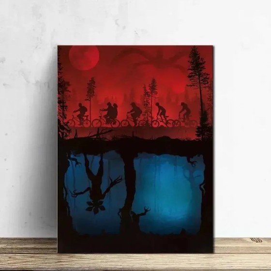 1pc arte da parede pinturas em tela de cabeça para baixo monstros pintura a óleo sobre tela arte da parede pintura decoração da parede casa sem moldura