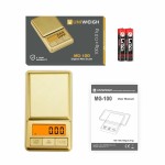 Mini balança de bolso 100g/0.01g, balança digital de grama com tampa, balança pequena de onça de viagem para alimentos, ervas, especiarias, ouro, joias