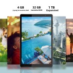 Mais recente tablet Android 14, tablet de 10 polegadas, processador Quad-core, 5G WiFi, 4 GB de ROM + 32 GB de RAM, resolução 1280 * 800, bateria de 6000 mAh