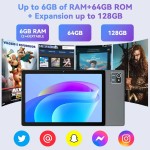 Uero mb1001 android 13 tablet 10 Polegada 6gb ram + 64gb rom 128gb expansível 5000mah display ips 5g wifi câmera dupla tablet pc presente