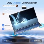 Novo 15.6 "Polegada portátil windows 11 pro n5095 1920x1080 gaming pc 32gb + 2048gb teclado retroiluminado portátil escritório entretenimento portátil