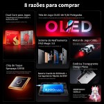 REDMAGIC Astra Tablet Gamer 9.06'' OLED 8200mAh Android 15 Snapdragon 8 Elite 12GB+256GB/16GB+512GB/24GB+1TB Preto Branco