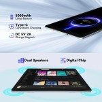 Uero mb1001 android 13 tablet 10 Polegada 6gb ram + 64gb rom 128gb expansível 5000mah display ips 5g wifi câmera dupla tablet pc presente