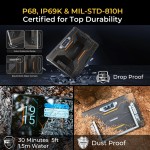 Oukitel-RT8 Tablet robusto, Android 13, 11 "FHD + Display, 6GB + 256GB, Helio G99, Câmera 48MP, PC, 33W, 20000mAh