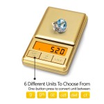 Mini balança de bolso 100g/0.01g, balança digital de grama com tampa, balança pequena de onça de viagem para alimentos, ervas, especiarias, ouro, joias