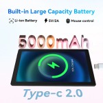 Urao c10 tablet 10.1 Polegada android 14 phablet 8gb (3 + 5) ram 64gb rom (1tb tf) widevine l1 hd octa-core 2.0 ghz wifi6 bluetooth 5.0