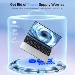 Novo 15.6 "Polegada portátil windows 11 pro n5095 1920x1080 gaming pc 32gb + 2048gb teclado retroiluminado portátil escritório entretenimento portátil