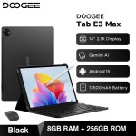 Versão global doogee tab e3 max tablet pc android 15 gemini ai 14 ''2.1k tela 8gb ram 256gb 13500mah bateria grande almofada inteligente