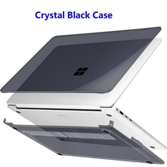 Capa transparente fosca para laptop microsoft surface 2 3 4 13.5 1867 1958 1950 7 13 15 13.8 capa de cristal laptop go 1 2 3 12.4 shell
