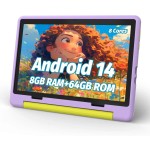 Tablet infantil android 15 tablet para crianças 10 polegadas 8gb + 64gb 8 núcleos com estojo 1tb tf expansível para crianças pequenas controle parental