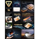 Tablet Android Cubot TAB KingKong Mini, bateria mega de 10200mAh 16GB(6 + 10),128GB, luz de acampamento, tela de 8,68 polegadas, câmera de 48MP, GPS